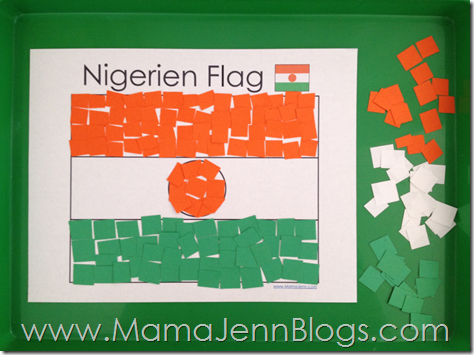 Niger Flag Paper Craft with FREE Printable